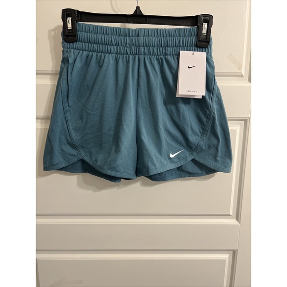 Nike Other - Nike Dri-FIT High-Waisted Training Shorts DX4965-379 Kid's Size L Green